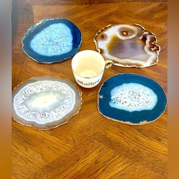 4 huge agate stone slices - Picture 5 of 14